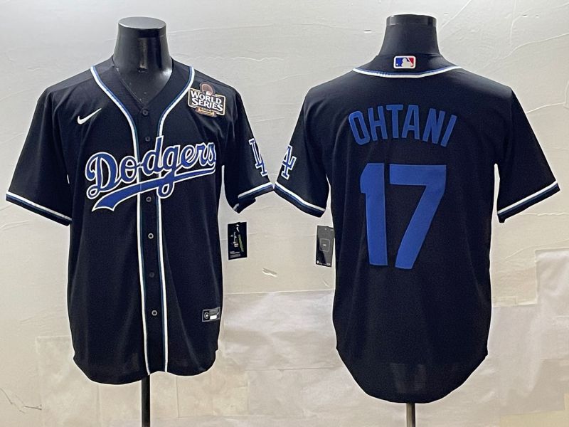 Men 2025 Los Angeles Dodgers #17 Ohtani Black Three generations Fashion Nike MLB Jersey style 21